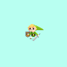 As le page title says. Little Link So Brave Gif By Alex It8bit Pixel Art Characters Pixel Art Pixel Art Games
