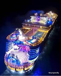 Billionaires Luxuries On Instagram What A Beautiful Night Time Picture Of A Cruise Ship Via Biggest Cruise Ship Cruise Party Cruise Ship Pictures