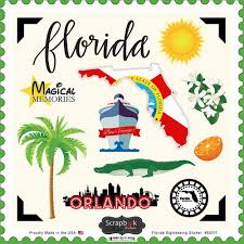 Scrapbook Customs State Sightseeing Florida Stickers In 2020 Scrapbook Customs Scrapbook Travel Scrapbook