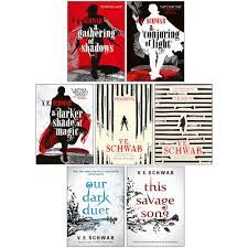 It is a perfect entry into the schwab world. V E Schwab 7 Books Collection Set A Darker Shade Of Magic Series Villains Series Monsters Of Verity Series V E Schwab A Gathering Of Shadows 0765376482 A Conjuring Of Light 978 0765387479