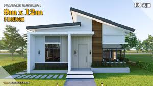 Three bedroom house plans are popular for a reason! Small House Design 9 00m X 9 70m 87 Sqm 3 Bedrooms Youtube