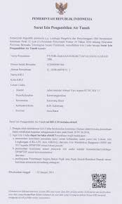 Perlu kita beritahu mengenai surat izin yaitu surat izin adalah surat sebagai sarana pemberitahuan izin seseorang yang di maksud tidak bisa. Oss Surat Izin Pengambilan Air Tanah Izin Air Tanah
