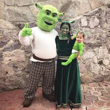 Shrek Fiona And Felicia Shrek Halloween Costume Baby Halloween Costumes For Boys Family Halloween Costumes