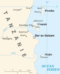 Map of tanzania shows its capital, regions, cities, roads, airports, rivers. Map Of Islands Of Tanzania Weltkarte Com Karten Und Stadtplane Der Welt