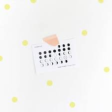 2019 Lunar Calendar 4x6 Calendar Desk Calendar Wall Calendar Minimal Calendar Modern Calendar Moon Calendar