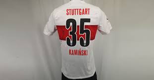Ich hoffe auf ein trikot mit mehr blauen akzenten als weissen. Getragenes Vfb Sondertrikot Von Kaminski