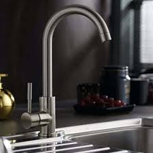 This sink did not fit perfectly in my old configuration but that is my plumber's fault for telling me it would.no fault of swan. Tivoli Brushed Nickel Kitchen Mixer Tap With Swivel Spout Swan Neck Cheeky Bathrooms