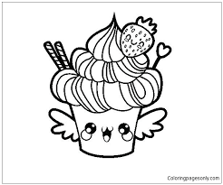She is a dark pink strawberry; Strawberry Shortcake Shopkins Coloring Pages Shopkins Coloring Pages Coloring Pages For Kids And Adults