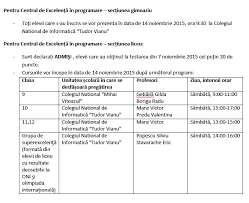 Admitere universitatea alexandru ioan cuza. Informatica Bucuresti Centre De ExcelenÅ£Äƒ