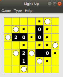 The algorithm uses a binary hopfield neural network to solve part of the puzzle constraints. Light Up Place Bulbs To Light Up The Squares Puzzle Game Oss Blog