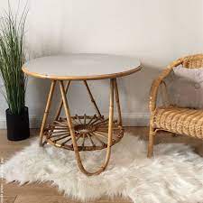 table ronde rotin capharnaum net meubles enfant mobilier de salon table