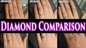 Smaller profit margins and large inventories. 1 Carat Diamond Ring On Finger Hand 2 Ct Size Comparison 1 2 1 5 3 0 5 Price Engagement Rings Buy Youtube