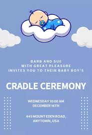 Naming Ceremony Invitation Templates Photoadking