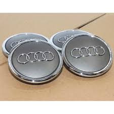Gray Wheel Center Hub Caps 68mm Emblem Badge Rim Cover For Audi A3 A4 4b0601170a Hub Caps Audi A3 Wheel