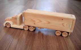 Jeffery The Refrigerator Wooden Toy Truck A Semi Trailer Toy Etsy Wooden Toy Trucks Kids Wooden Toys Wooden Toys Plans