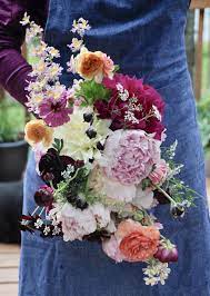 Alaska Grown Chocolate Cosmos Peonies Flower Delivery