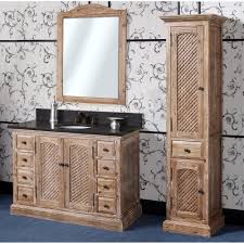 48w x 22d x 36h. Antique Wk Series 48 Inch Rustic Single Sink Bathroom Vanity Natural Oak Finish Black Marble Top