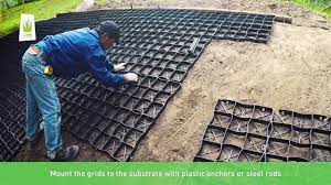 I need to build a gravel driveway on some land i recently purchased. Geosystem S60s How To Install Ecogrid On Slope Youtube