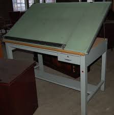 Drafting Tables Used Stacor 4 Post Drafting Table With New Borco Vinyl Now This One Looks About Like Mine I Learned On O Drawing Desk Drafting Table Desk