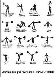 U S Navy Aircraft History Waving Them Aboard The Lso Navy Aircraft Hand Signals Waves