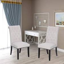 Shop nailhead dining room chairs in a variety of styles and designs to choose from for every budget. Nailhead Trim Dining Chairs Kitchen Dining Room Furniture The Home Depot