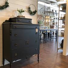 Painted Dresser With Behr Chalk Paint Black Chalk Paint Furniture Painted Furniture Colors Painted Furniture Distressed White