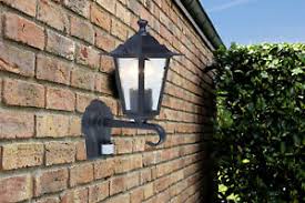 Find great deals on ebay for outdoor motion detector light. Cgc Pir Motion Detector Indoor Outdoor Wall Lantern Light Black Led E27 Ip44 5060759783758 Ebay