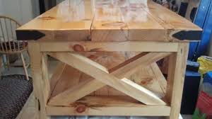 Is a transitional piece blending a rich wood finish with industrial metallic accents. Rustic X Coffee Table Ana White