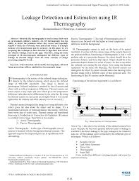 The handheld thermal leak detectors with infrared features are used in hospitals to ensure the safety of. Pdf Leakage Detection And Estimation Using Ir Thermography