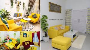 Tips memilih warna cat rumah info bisnis. 7 Desain Ruang Tamu Nuansa Kuning Hadirkan Suasana Yang Lebih Semangat Homeshabby Com Design Home Plans Home Decorating And Interior Design