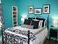 Modern Tiffany Blue Bedroom