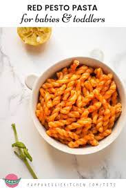 Red Pesto For Babies Toddlers Recipe Red Pesto Baby Led Weaning Recipes Pasta Recipes For Babies