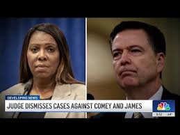 Why judge threw out feds' case against James Comey, Letitia James