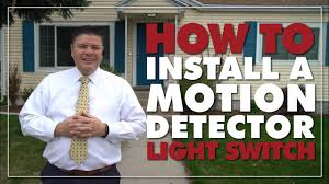 The detectors sense infrared heat waves from moving objects and signals the light or lights to turn on. How To Install A Motion Detector Light Switch Youtube