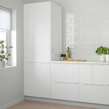 As we are rather cash strapped i am toying with the idea of another concern is the existing melamine (?) on the cabinets. Ringhult Door High Gloss White 15x30 Ikea