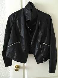 New Look Ladies Black Leather Jacket Size 16 Bnwot Womens Black Leather Jacket Black Leather Jacket Leather Jacket