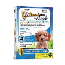 vetguard plus flea tick treatment for small dogs 5 15 lbs 4 month supply