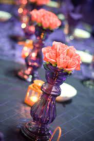 Photo Via Project Wedding Orange Wedding Decorations Purple Wedding Flowers Blue Wedding Flowers