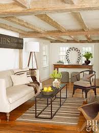 Don T Forget Your Living Room S Fifth Wall The Ceiling Ceiling Beams Living Room Beams Living Room Cabin Living Room