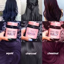 Lime Crime Unicorn Hair Dye Squid Charcoal Chestnut Charcoal Chestnut Crime Dye H Boyali Sac Koyu Renk Sac Sac Guzelligi