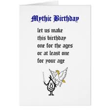 Mythic Birthday A Funny Happy Birthday Poem Zazzle Com Funny Happy Birthday Poems Birthday Poems Unicorn Birthday