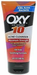 Oxy Face Wash Benzoyl Peroxide 10 Acne Wash 5oz New Fresh Acne Cleanser Ebay