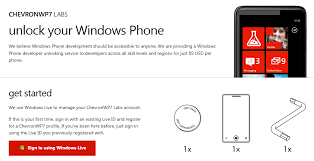 Once you have done so, the phone is unlocked so that you can push your apps from visual studio 2010 to the phone. Developer Liveside Net