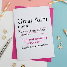In this article, we will throw light on how to make cards at home easily. Great Aunty Great Auntie Or Great Aunt Birthday Card By A Is For Alphabet Notonthehighstreet Com