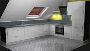 Kuche Im Dachgeschoss Mit Schragen Design Vom Kuchenstudio Noack Kuche Dachschrage Kuchen Ideen Dachgeschoss Kuche Dachschrage Ideen