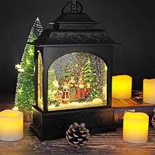 These battery operated cordless beauties are much lighter in weight. Dromance Musical Timer Lighted Carolers Christmas Snow Globe With Swirling Glitter Battery Operated Usb Cor Christmas Snow Globes Snow Globes Christmas Snow