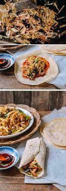 Moo Shu Chicken With Homemade Mandarin Pancakes Recipe Moo Shu Chicken Homemade Pancakes Homemade Pancake Recipe