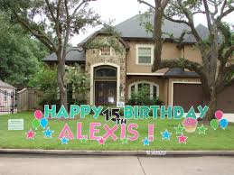 Birthday Yard Signs Houston Texas Yard Greeting Rentals Yard Cards Memorial Yard Greetings Houston Tx Yard Cards Happy Birthday Yard Signs Birthday Yard Signs