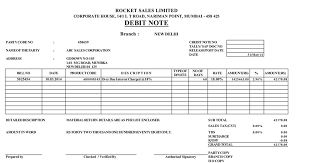 How Debit Note Template Excel Format Helps You Having A Clear Balance Note Template Debit Invoice Templates