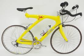 Vintage C4 Joker Tt Tri Road Bicycle Size Large Carbon Frame 700c Wheels Yellow Road Bicycle Bicycle Tri